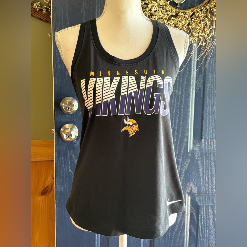 Nike NFL Minnesota Vikings Black Tank Top size Small EUC - Picture 1 of 10
